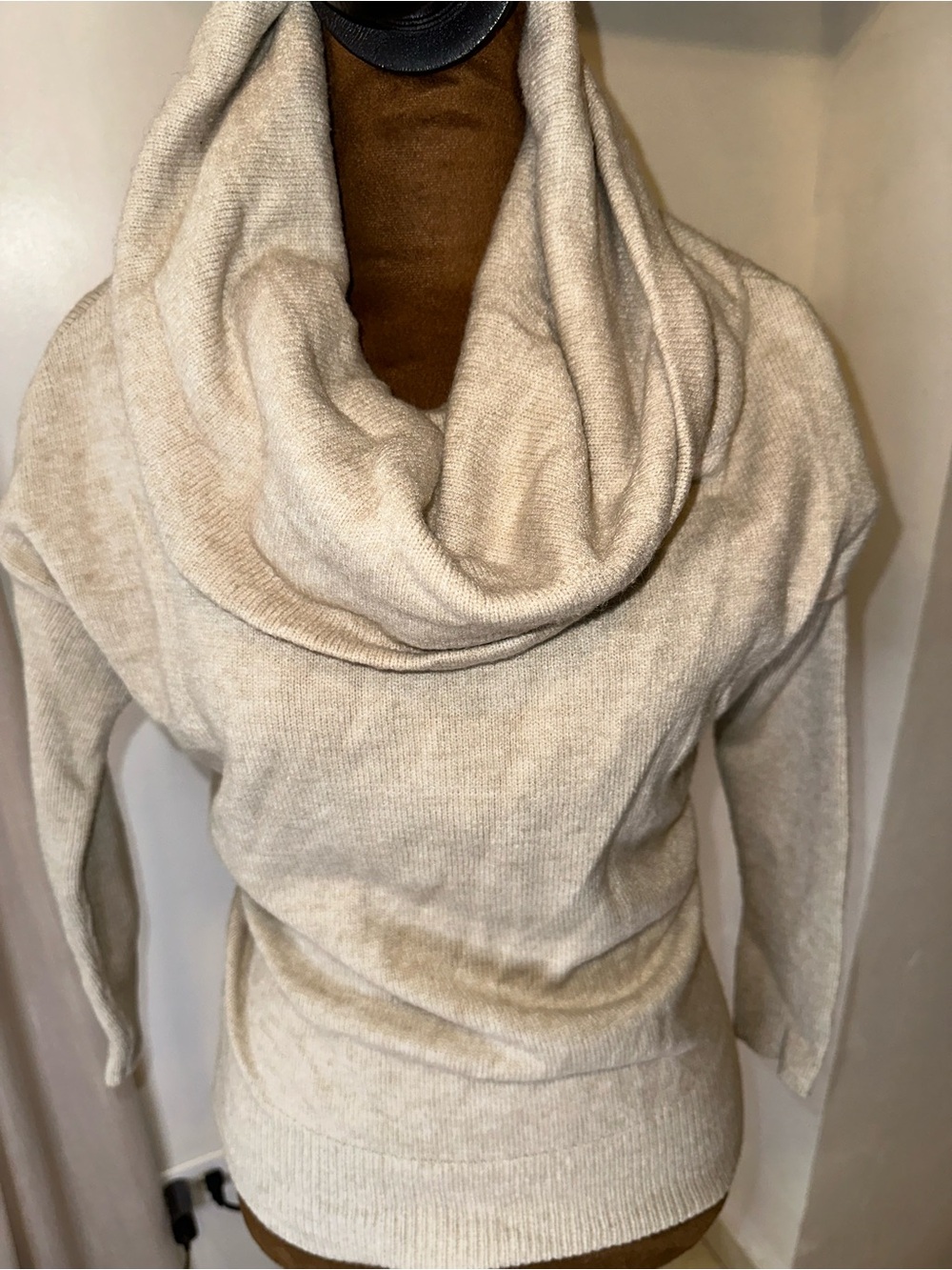 Cozy Cream Cowl Neck Sweater